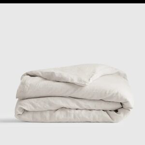 Quince European Linen Duvet Cover, Full/Queen, Sand, MSRP $159.90, NWOT,